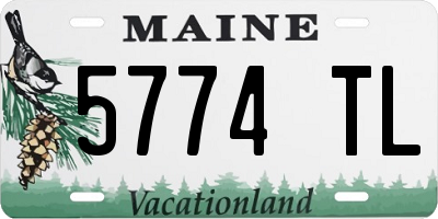 ME license plate 5774TL