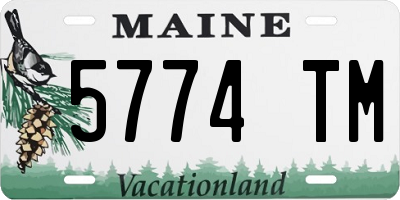 ME license plate 5774TM