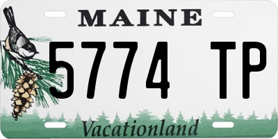 ME license plate 5774TP