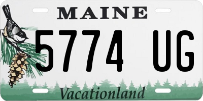 ME license plate 5774UG