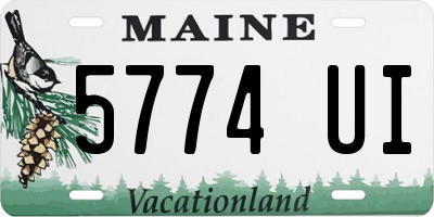 ME license plate 5774UI