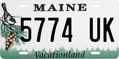 ME license plate 5774UK