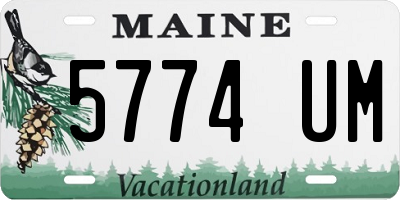 ME license plate 5774UM