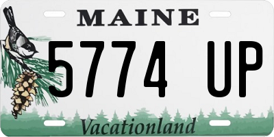 ME license plate 5774UP