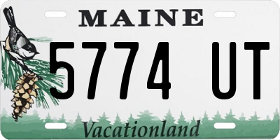 ME license plate 5774UT