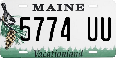 ME license plate 5774UU