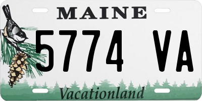ME license plate 5774VA