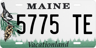 ME license plate 5775TE