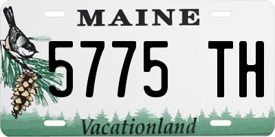 ME license plate 5775TH