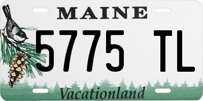 ME license plate 5775TL
