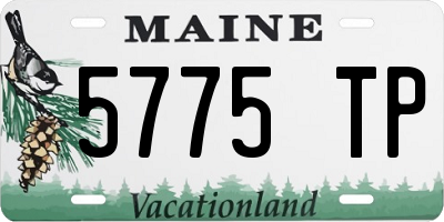 ME license plate 5775TP