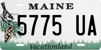 ME license plate 5775UA