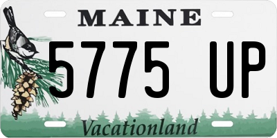 ME license plate 5775UP