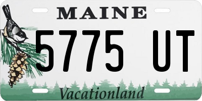 ME license plate 5775UT