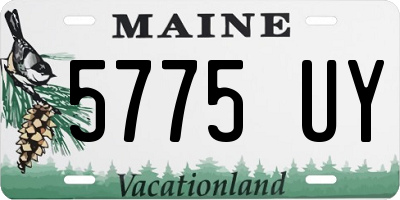 ME license plate 5775UY