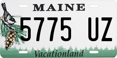 ME license plate 5775UZ