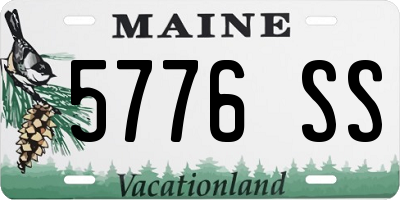 ME license plate 5776SS