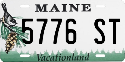 ME license plate 5776ST