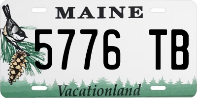 ME license plate 5776TB