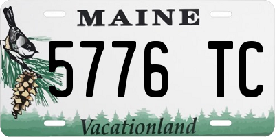 ME license plate 5776TC