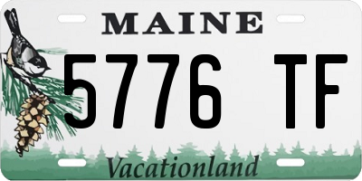 ME license plate 5776TF