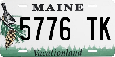 ME license plate 5776TK