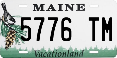 ME license plate 5776TM