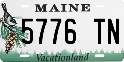ME license plate 5776TN