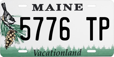 ME license plate 5776TP