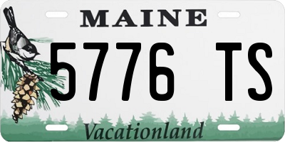 ME license plate 5776TS