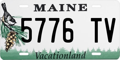 ME license plate 5776TV