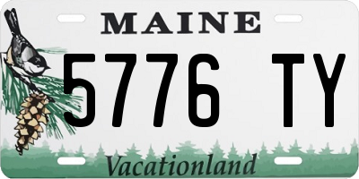 ME license plate 5776TY