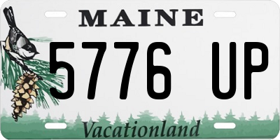 ME license plate 5776UP