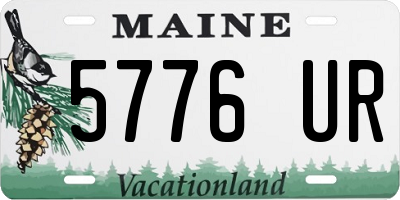 ME license plate 5776UR