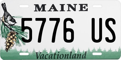 ME license plate 5776US