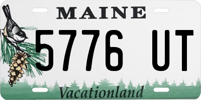 ME license plate 5776UT
