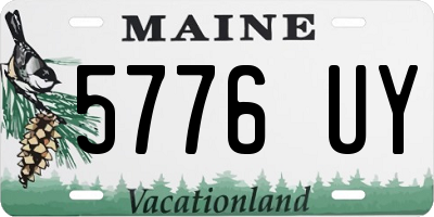 ME license plate 5776UY