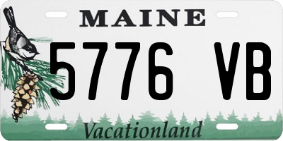 ME license plate 5776VB
