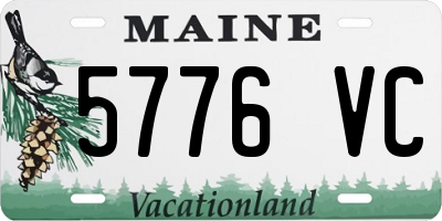 ME license plate 5776VC