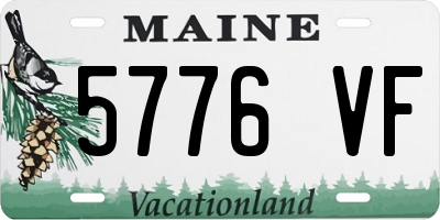 ME license plate 5776VF