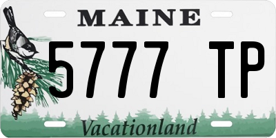 ME license plate 5777TP