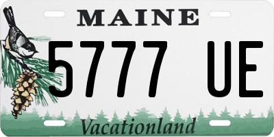 ME license plate 5777UE
