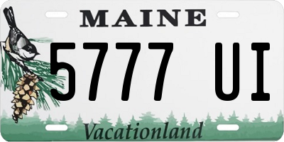 ME license plate 5777UI