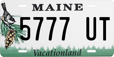 ME license plate 5777UT