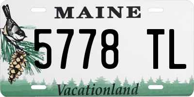 ME license plate 5778TL