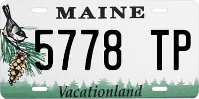 ME license plate 5778TP