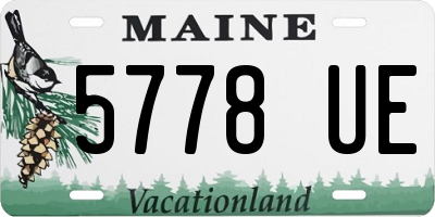 ME license plate 5778UE