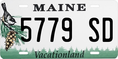 ME license plate 5779SD