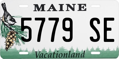 ME license plate 5779SE