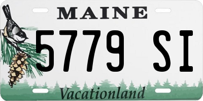 ME license plate 5779SI